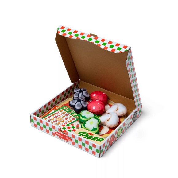 Melissa & Doug Wooden Double-Sided Pizza Topping Toss Game - Picture 2 of 8